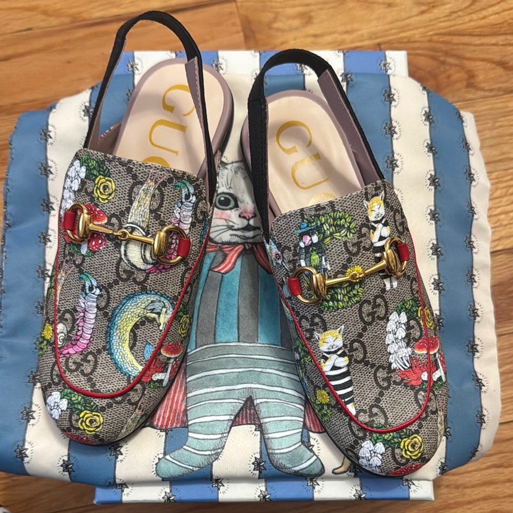 Gucci Kids Printed Slippers- Multicolor